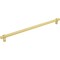Jeffrey Alexander 319 mm Center-to-Center Brushed Gold Key Grande Cabinet Bar Pull 5319BG - alternate 1